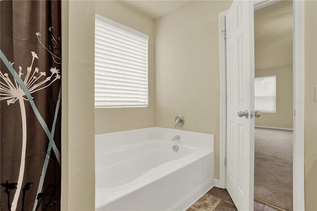 bathroom featuring a bathing tub