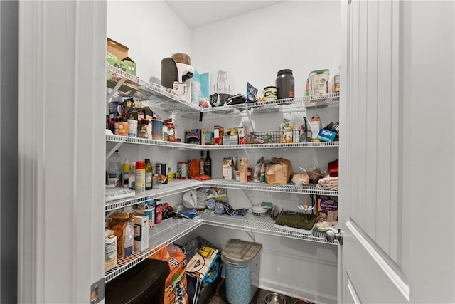 view of pantry