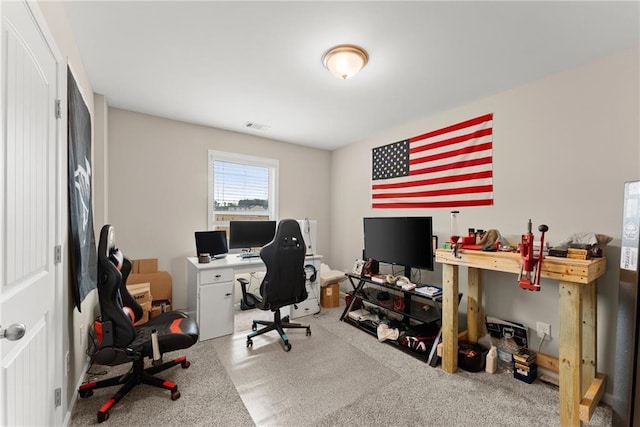 office space with visible vents
