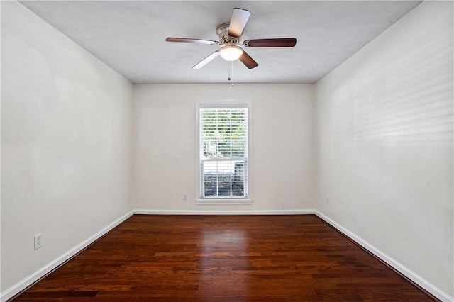3701 Essex Ave Unit 2, Atlanta, GA 30339 - unfurnished room featuring wood finished floors, baseboards, and a ceiling fan