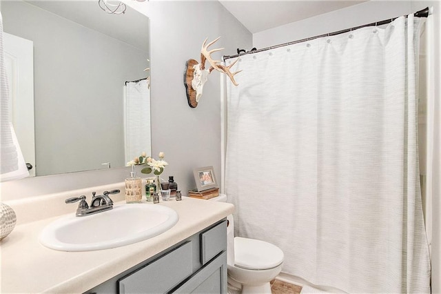 1329 Old Glory Ct, Hoschton, GA 30548 - bathroom with vanity and a shower with curtain
