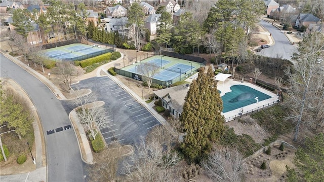 drone / aerial view featuring a residential view