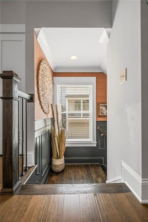 interior space featuring hardwood / wood-style floors