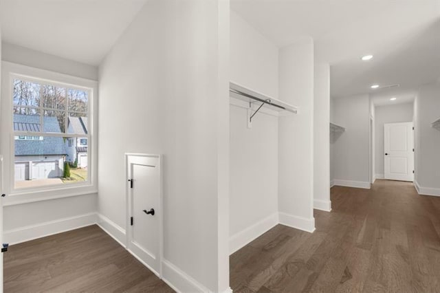 1005 Coleman Place Dr, Roswell, GA 30075 - hall with wood finished floors and recessed lighting