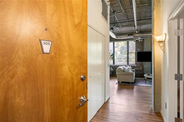 3235 Roswell Rd NE Unit 505, Atlanta, GA 30305 - hall with wood finished floors