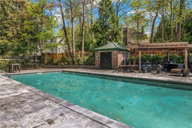 3235 Roswell Rd NE Unit 505, Atlanta, GA 30305 - community pool with a patio and a gazebo