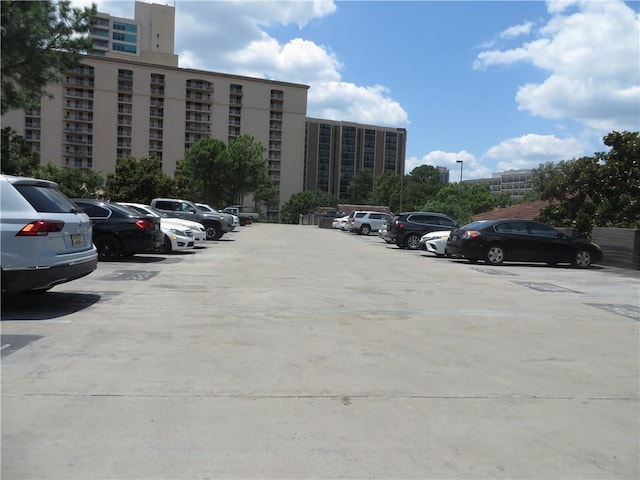 view of car parking