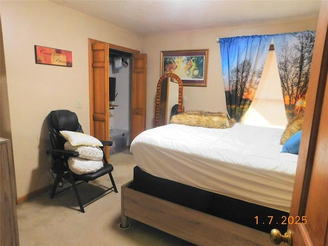 bedroom with carpet flooring