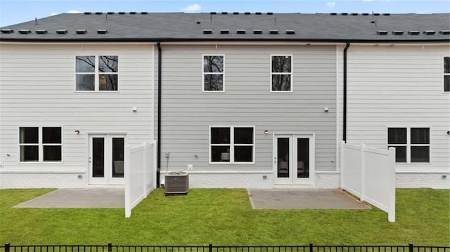 321 Sound Cir, Stockbridge, GA 30281 - rear view of property with a patio area and french doors