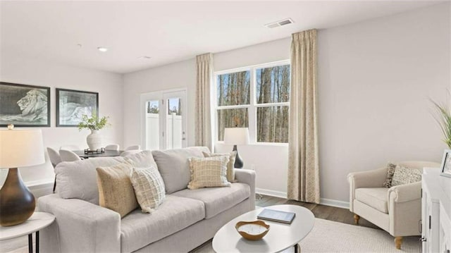 321 Sound Cir, Stockbridge, GA 30281 - living area with plenty of natural light, wood finished floors, and recessed lighting
