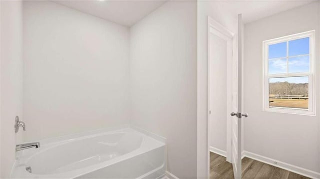 321 Sound Cir, Stockbridge, GA 30281 - full bath with a garden tub and wood finished floors