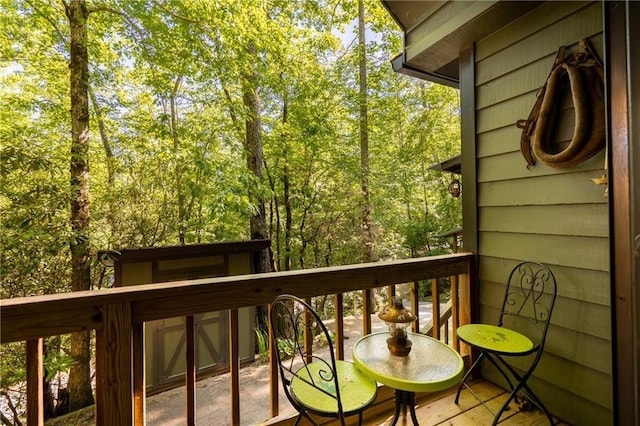 view of balcony