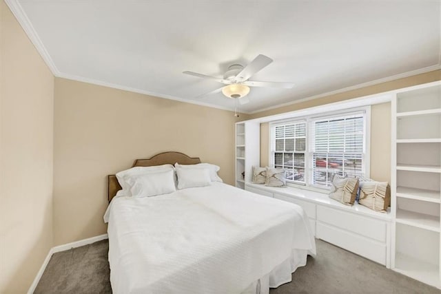 30 Chaumont Sq NW, Atlanta, GA 30327 - carpeted bedroom featuring ornamental molding and ceiling fan