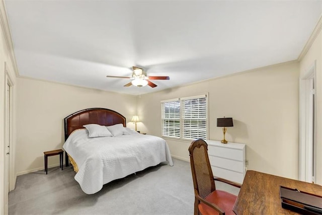 30 Chaumont Sq NW, Atlanta, GA 30327 - carpeted bedroom featuring ceiling fan and crown molding