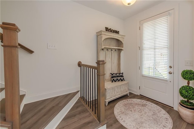 3195 Bartee Walk, Suwanee, GA 30024 - entryway featuring wood finished floors and baseboards