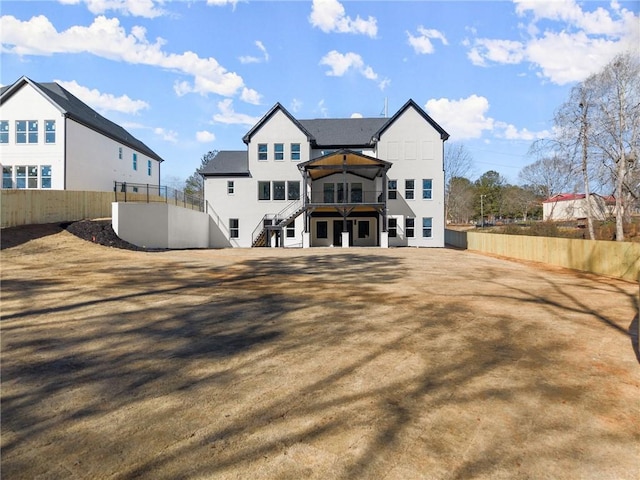 view of rear view of property