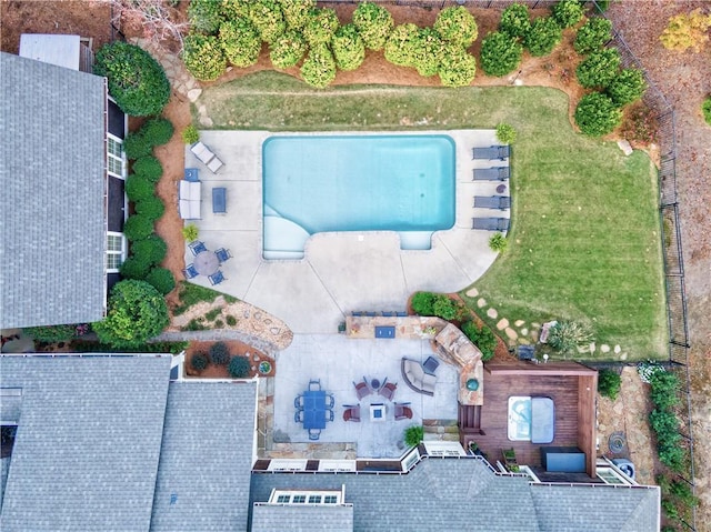 birds eye view of property