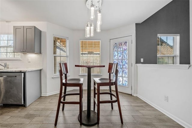 view of dining area