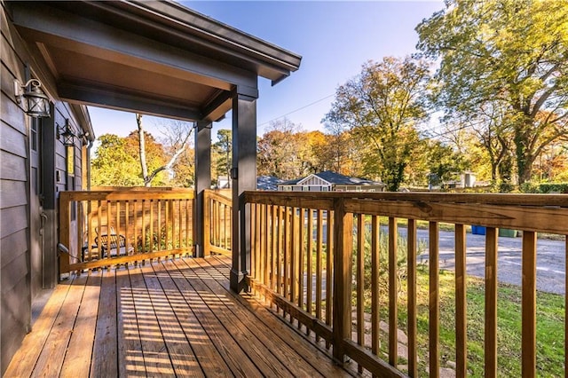 view of wooden terrace