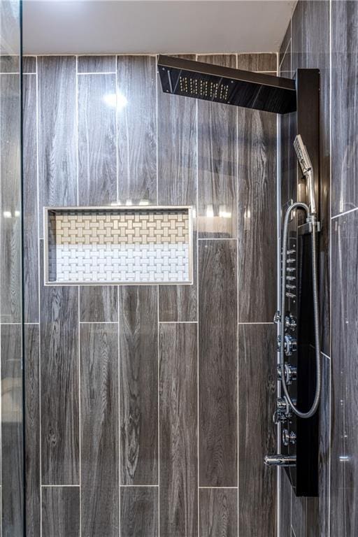 details with a shower