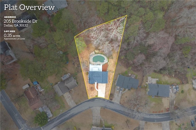 birds eye view of property