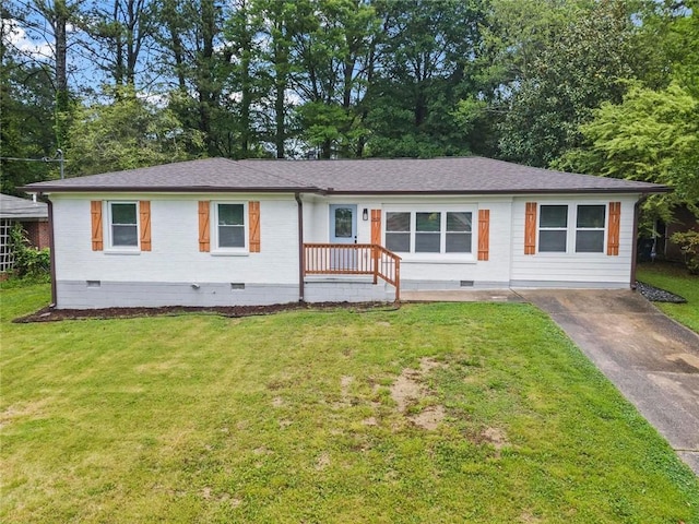 2478 Graywall St, East Point, GA 30344 - single story home with crawl space, a front lawn, roof with shingles, and driveway