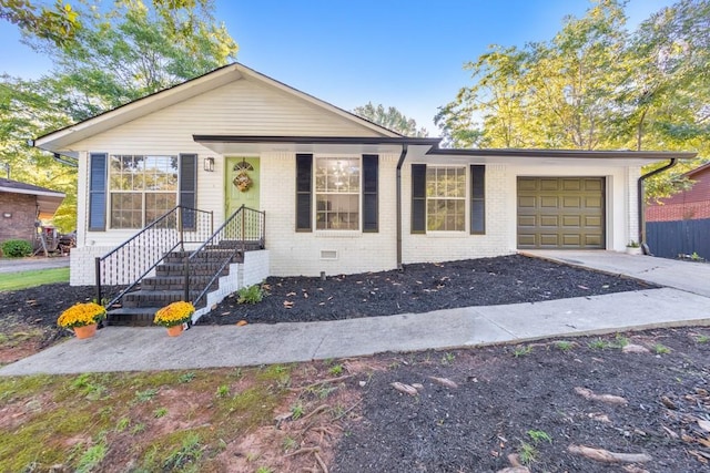 ranch-style house with a garage