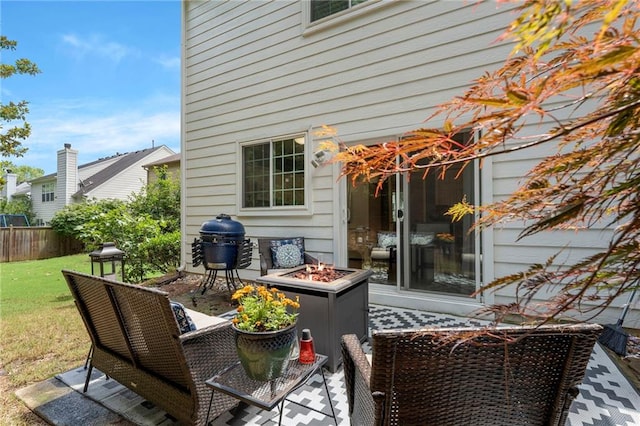 475 Chippenham Ct, Alpharetta, GA 30005 - wooden deck featuring a fire pit and area for grilling