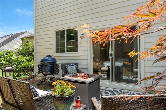475 Chippenham Ct, Alpharetta, GA 30005 - deck with an outdoor fire pit and a grill