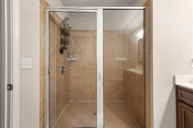 3937 Covey Flush Ct SW Unit 25, Smyrna, GA 30082 - full bath with vanity and a stall shower