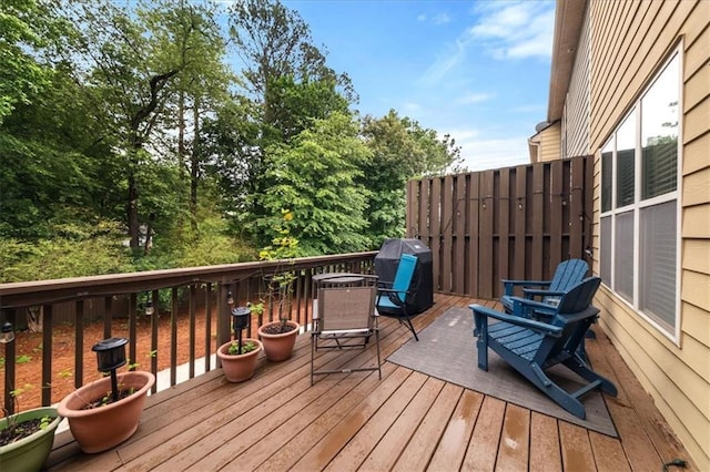 3937 Covey Flush Ct SW Unit 25, Smyrna, GA 30082 - wooden terrace with grilling area
