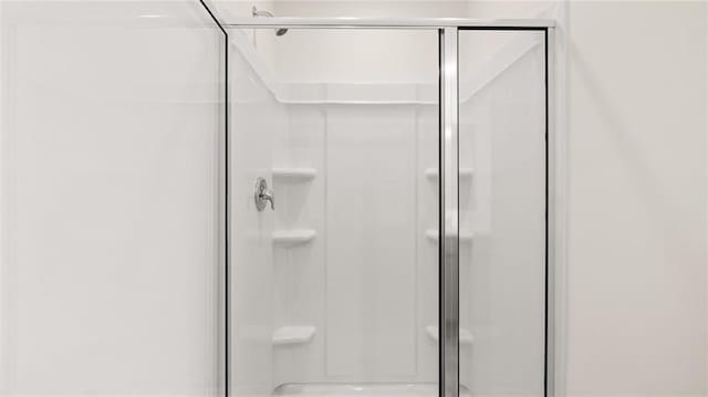 full bathroom with a shower stall