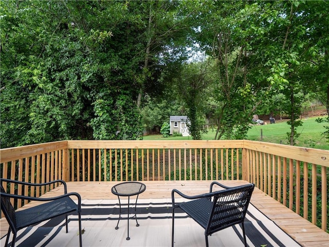 803 Plantation Ridge Overlook, Woodstock, GA 30188 - view of wooden deck
