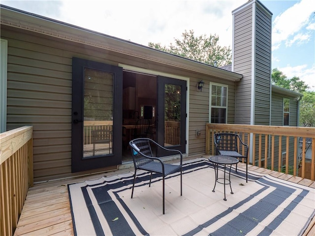 803 Plantation Ridge Overlook, Woodstock, GA 30188 - view of wooden terrace