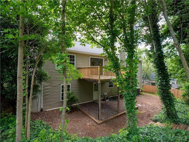 803 Plantation Ridge Overlook, Woodstock, GA 30188 - back of house with a deck and cooling unit