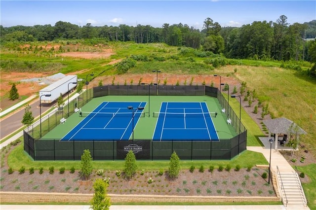 view of sport court