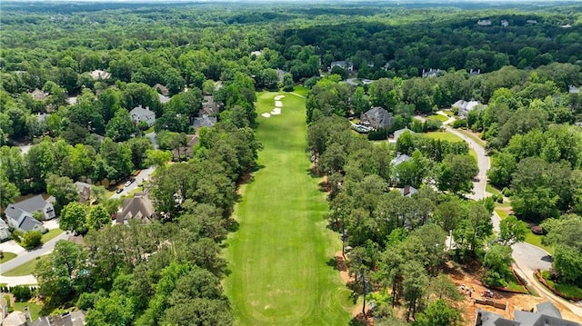 1021 Wetherby Way, Johns Creek, GA 30022 - aerial view of residential area featuring a heavily wooded area and a golf club