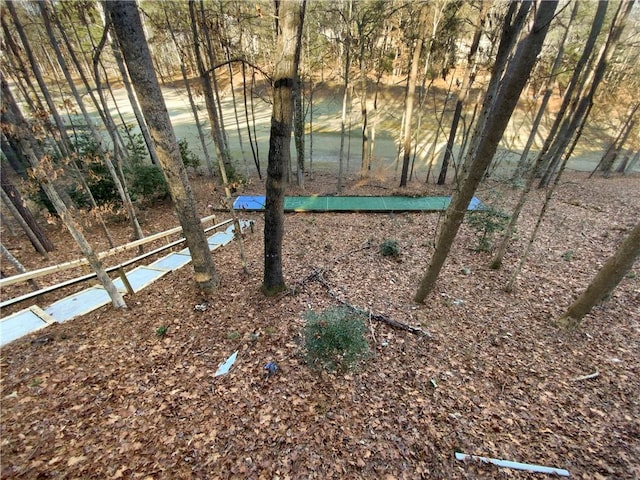 view of yard featuring a water view