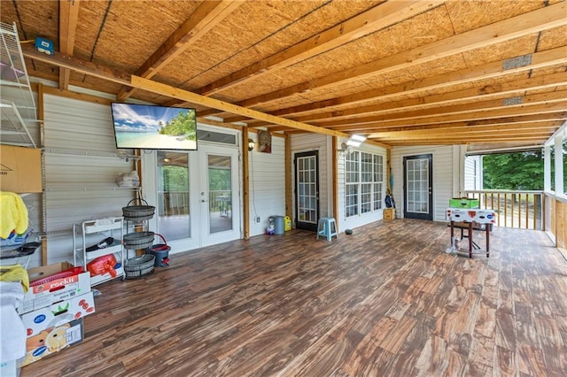 387 Lauren Marie Dr, Braselton, GA 30517 - wooden deck featuring french doors