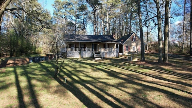 5834 Heardsville Rd, Cumming, GA 30028 - exterior space featuring a lawn and a porch