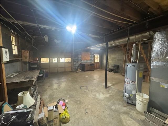 5834 Heardsville Rd, Cumming, GA 30028 - below grade area featuring heating unit and water heater