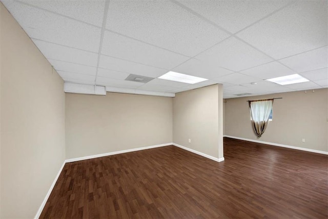 4701 Flat Shoals Rd Unit 37H, Union City, GA 30291 - finished below grade area featuring wood finished floors, baseboards, and a paneled ceiling