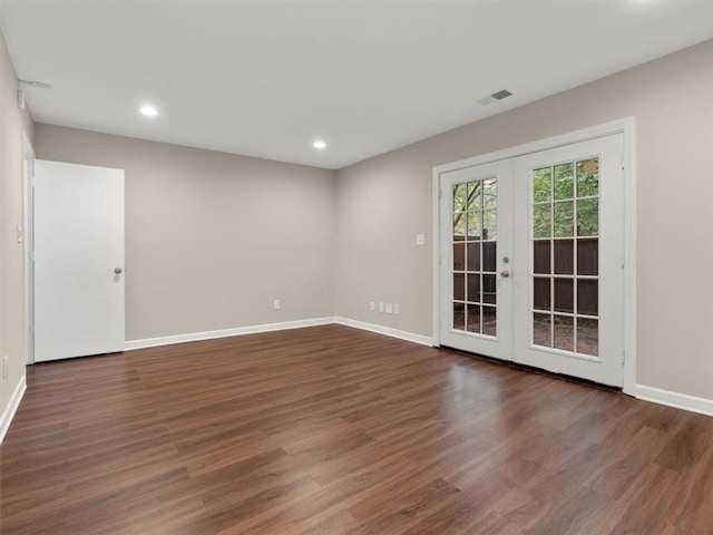95 Ivy Trl NE, Atlanta, GA 30342 - spare room with french doors, wood finished floors, baseboards, and recessed lighting