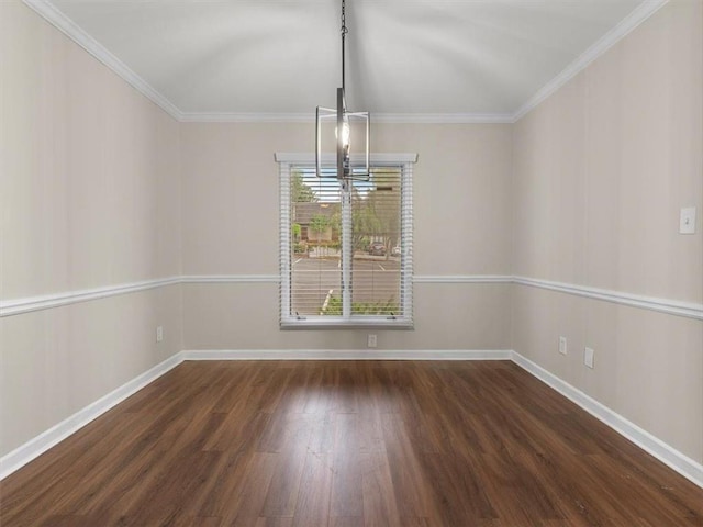 95 Ivy Trl NE, Atlanta, GA 30342 - unfurnished dining area with wood finished floors, baseboards, ornamental molding, and a chandelier