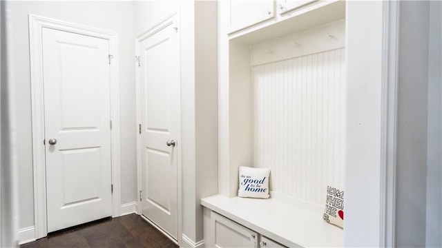 715 Laura Jean Ct, Buford, GA 30518 - mudroom with dark wood-style floors and baseboards