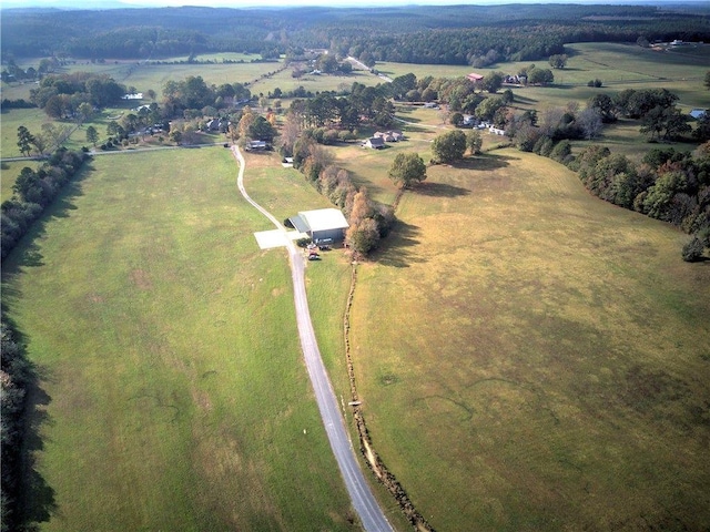 1195 Grady Rd, Rockmart, GA 30153 - aerial view of property and surrounding area with rural landscape
