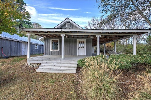 1195 Grady Rd, Rockmart, GA 30153 - exterior space featuring covered porch