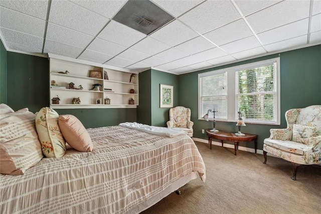 1042 Bailey Rd, Woodstock, GA 30188 - bedroom featuring carpet flooring and a drop ceiling