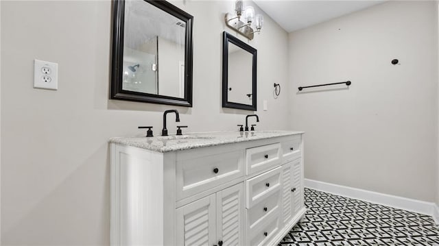 bathroom featuring vanity