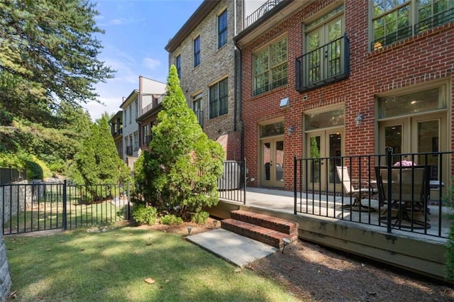 exterior space with fence